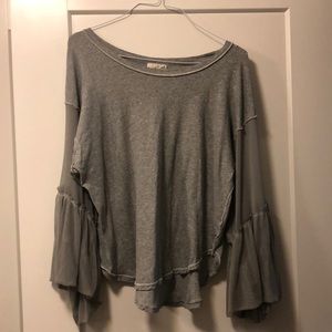 Free People Sheer Bell Sleeves